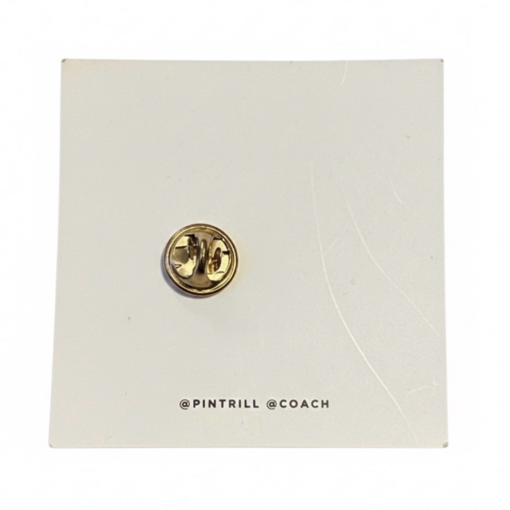 PINTRILL x COACH Pretty Bunny Enamel Pin | NWOT - Picture 4 of 4